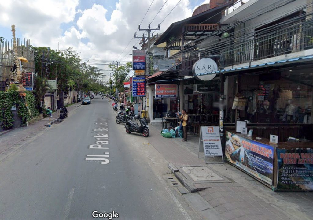 Tourism Area in North Kuta, Bali