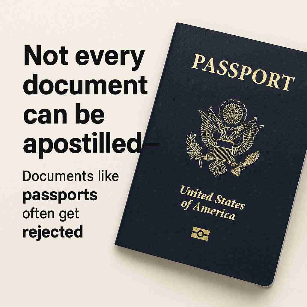Jenis Dokumen Tidak Memenuhi Syarat untuk Apostille