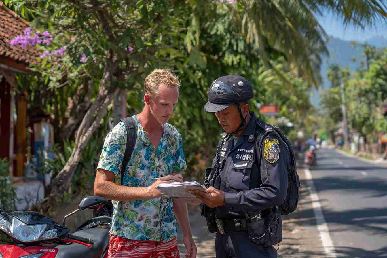 How Do Police in Bali Handle KITAS Mismatches During Traffic Stops? 