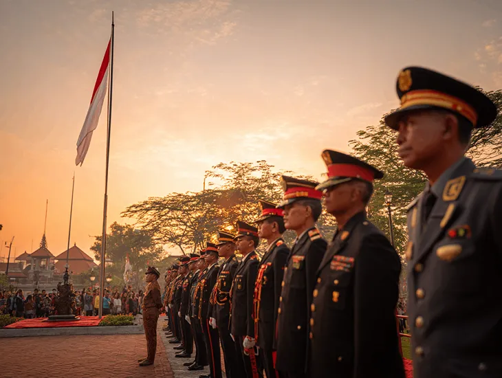 Indonesia Independence Day 2026 in Bali – official flag ceremonies, moments of silence, and provincial-level commemorations